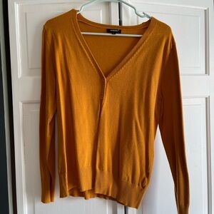 V-Neck Mustard Sweater
